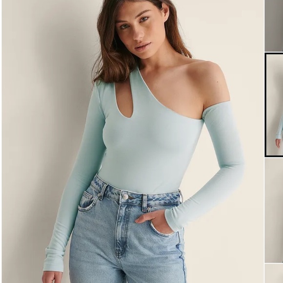 NA-KD One Shoulder Cut Out Body Suit - Picture 1 of 8